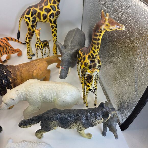 Vintage Animal Figurines Lot – Bullyland Germany & Mixed Plastic Safari Zoo Toys - Picture 6 of 14